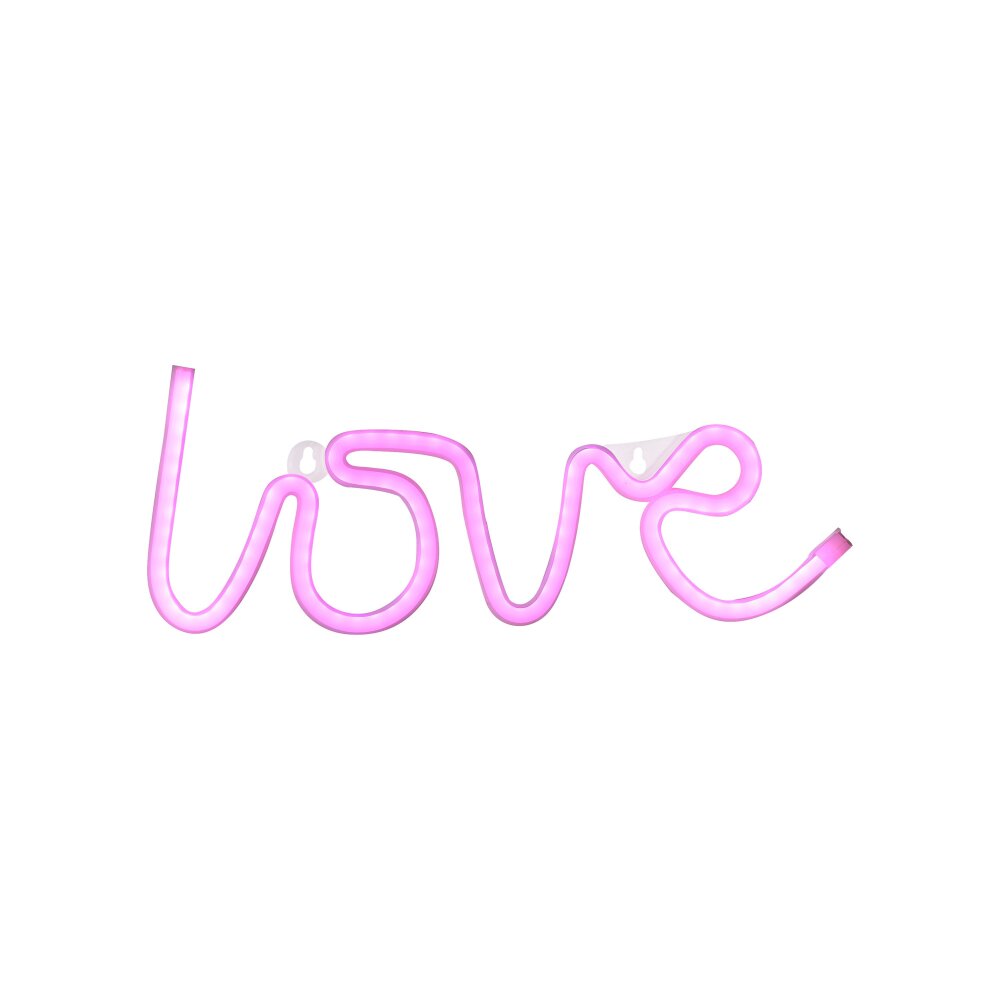 Leuchten-Direkt NEON-LOVE Lampada decorativa LED Fucsia, 1-Luce