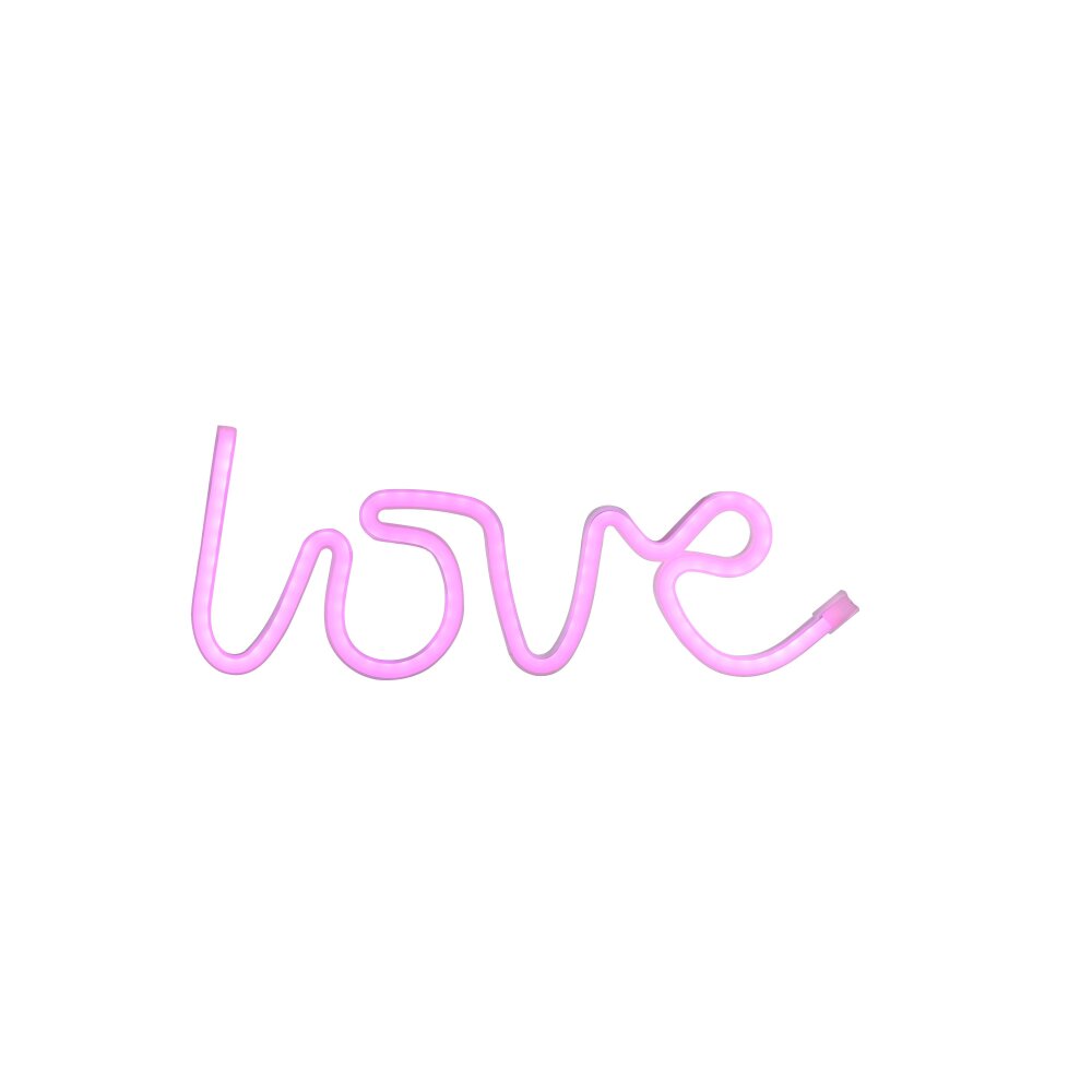 Leuchten-Direkt NEON-LOVE Lampada decorativa LED Fucsia, 1-Luce
