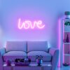 Leuchten-Direkt NEON-LOVE Lampada decorativa LED Fucsia, 1-Luce