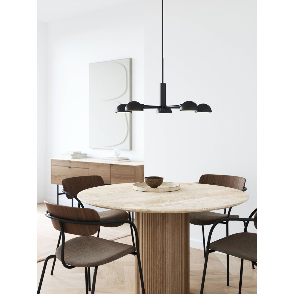 Design For The People by Nordlux NOMI Lampada a Sospensione Nero, 5-Luci main product photo