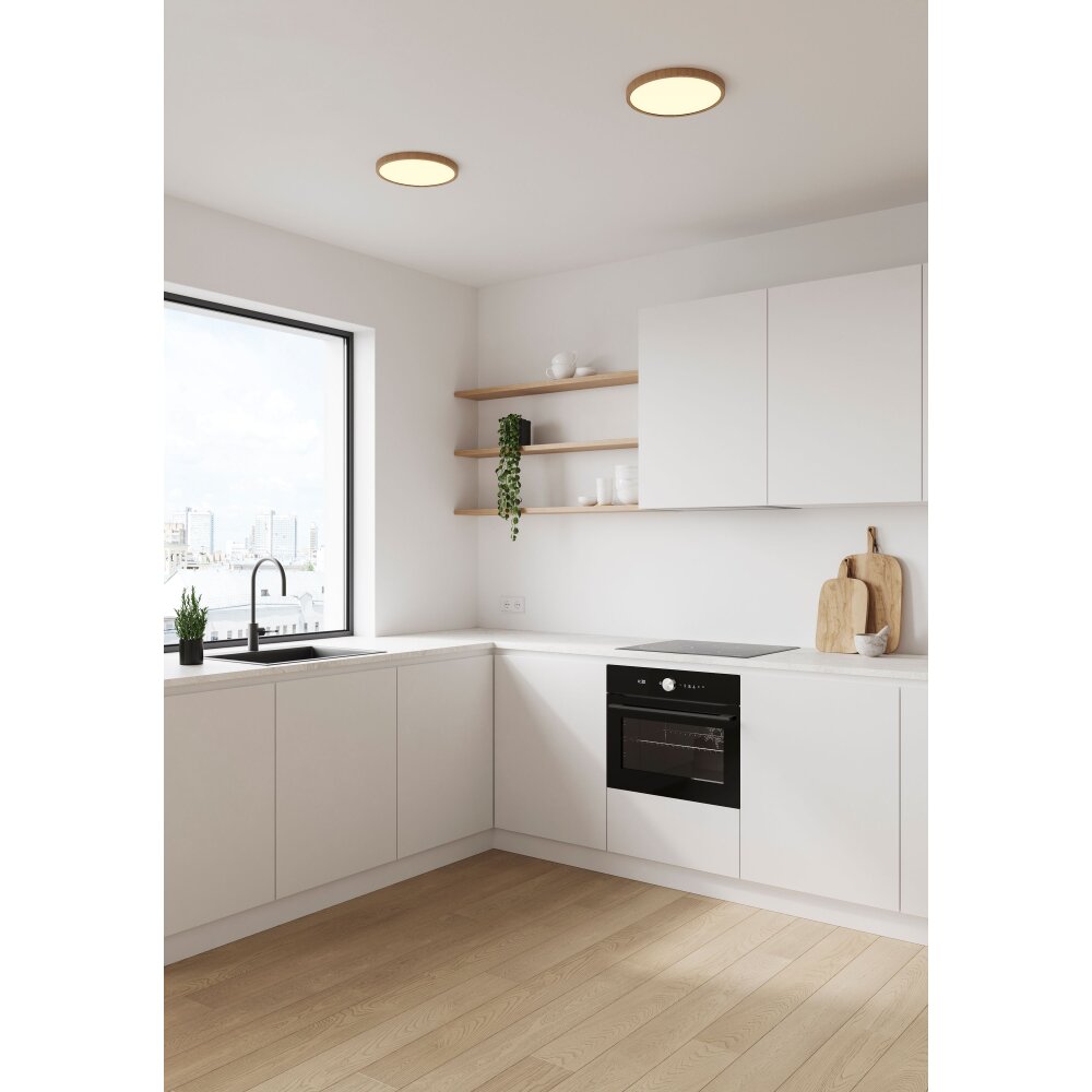 Nordlux OJA Plafoniera LED Aspetto del legno, 1-Luce main product photo