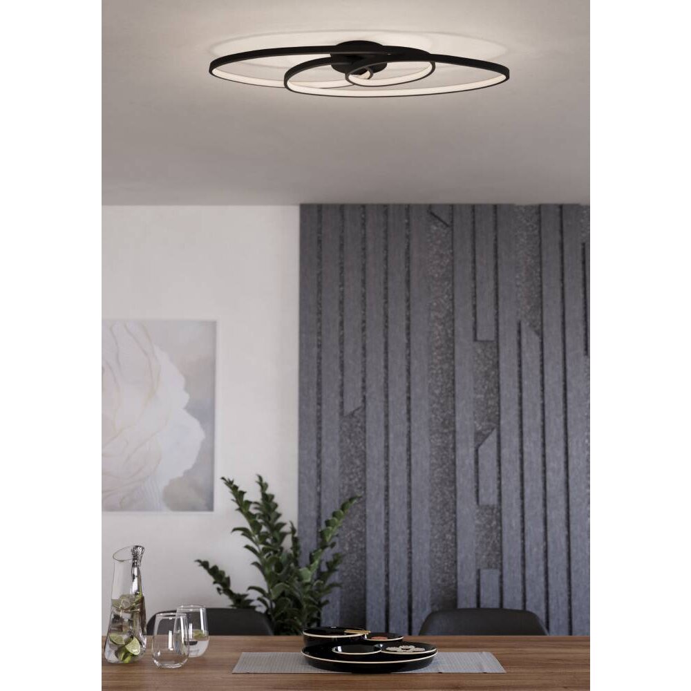 Eglo GIANELLA Plafoniera LED Nero, 1-Luce main product photo