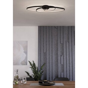 Eglo GIANELLA Plafoniera LED Nero, 1-Luce