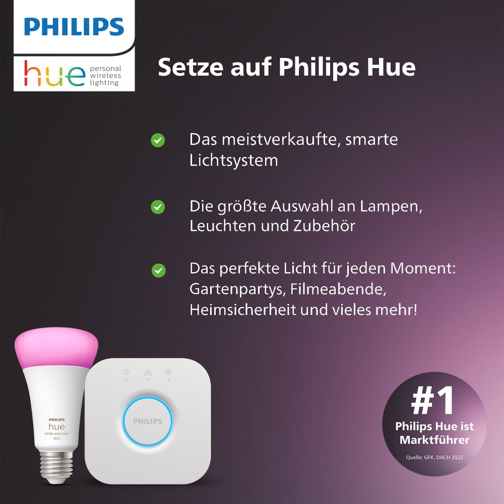 Philips Hue Festavia Catenaria luminosa LED Nero, 250-Luci, Cambia colore
