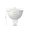 Philips Hue LED GU5.3 6,3 Watt 2000-6500 Kelvin 400 lumen