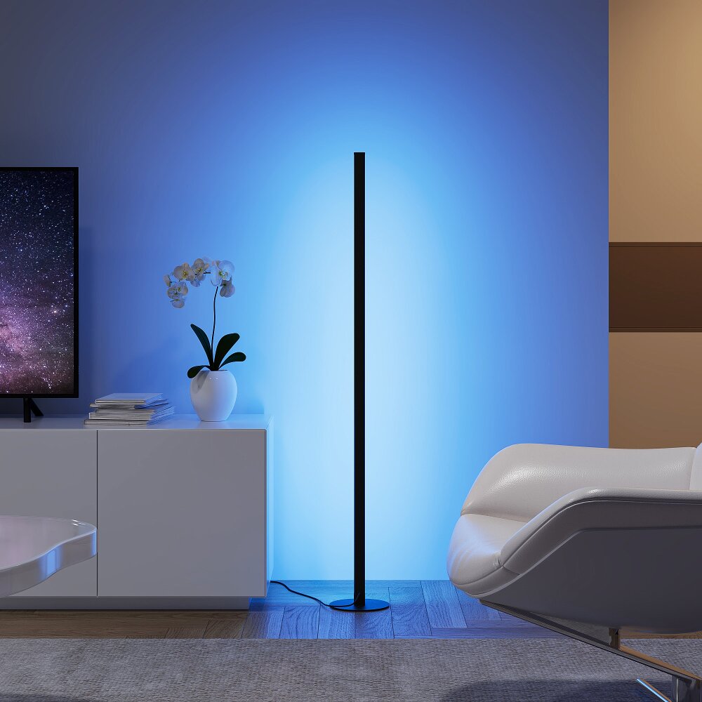 Reality TENDO Lampada da terra LED Nero, 1-Luce, Telecomando, Cambia colore main product photo
