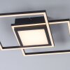 Leuchten-Direkt ASMIN Plafoniera LED Nero, 1-Luce