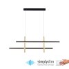 Paul Neuhaus BARRA Lampada a Sospensione LED Oro, Nero, 1-Luce