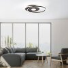 Leuchten-Direkt DOMINO Plafoniera LED Nero, 1-Luce