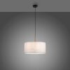 Leuchten-Direkt GREEN SOFIE Lampada a Sospensione Écru, Nero, 1-Luce