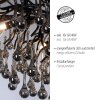 Paul Neuhaus ICICLE Lampadari a corona Nero, 10-Luci
