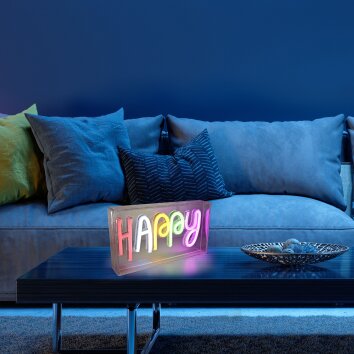 Leuchten-Direkt NEON-HAPPY Lampada decorativa LED Trasparente, chiaro, 1-Luce