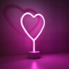 Leuchten-Direkt NEON-HERZ Lampada decorativa LED Fucsia, 1-Luce