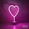 Leuchten-Direkt NEON-HERZ Lampada decorativa LED Fucsia, 1-Luce