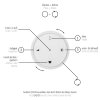 Paul Neuhaus PURE E-MOTION Lampada a Sospensione LED Argento, 1-Luce, Telecomando