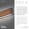 Paul Neuhaus PURE E-MOTION Lampada a Sospensione LED Aspetto del legno, Nero, 1-Luce, Telecomando