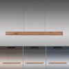 Paul Neuhaus PURE E-MOTION Lampada a Sospensione LED Aspetto del legno, Nero, 1-Luce, Telecomando