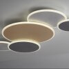 Paul Neuhaus Q-PIATO Plafoniera LED Bianco, 1-Luce, Telecomando