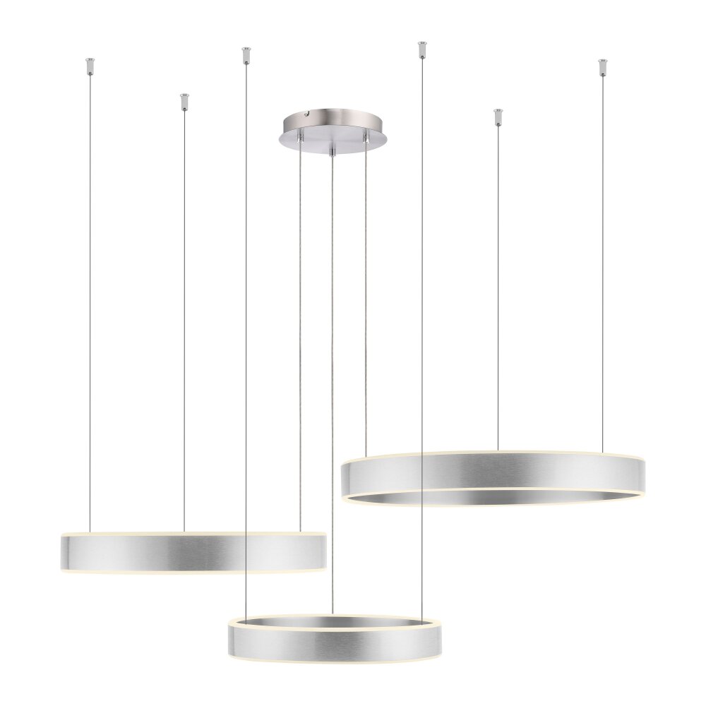 Paul Neuhaus SCULLI Lampada a Sospensione LED Argento, 2-Luci