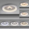 Leuchten-Direkt VERTIGO Plafoniera LED Bianco, 1-Luce, Telecomando