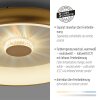 Leuchten-Direkt VERTIGO Plafoniera LED Oro, 1-Luce, Telecomando