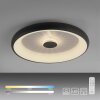 Leuchten-Direkt VERTIGO Plafoniera LED Nero, 1-Luce, Telecomando