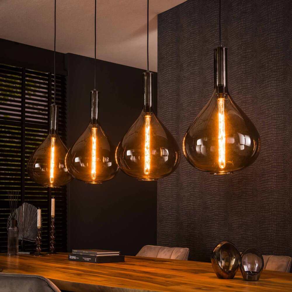 Drop Lampada a Sospensione Antracite, 4-Luci main product photo