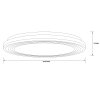 Brilliant Kobana Plafoniera LED Bianco, 1-Luce, Telecomando