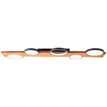 Brilliant Musti Plafoniera LED Nero, 1-Luce Brilliant Musti Plafoniera LED Nero, 1-Luce
