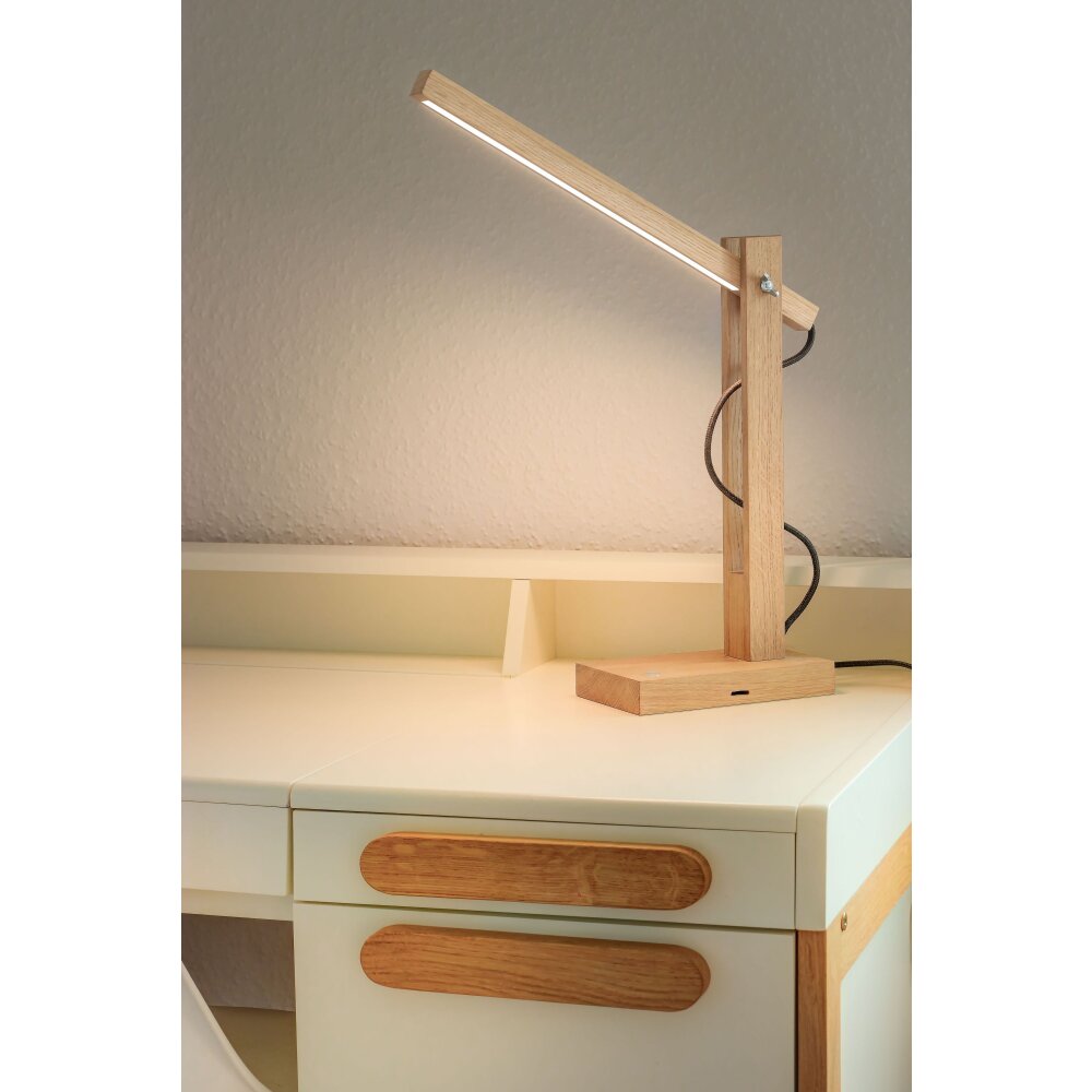 Anga Lampada da tavolo LED Cromo, Écru, 1-Luce main product photo
