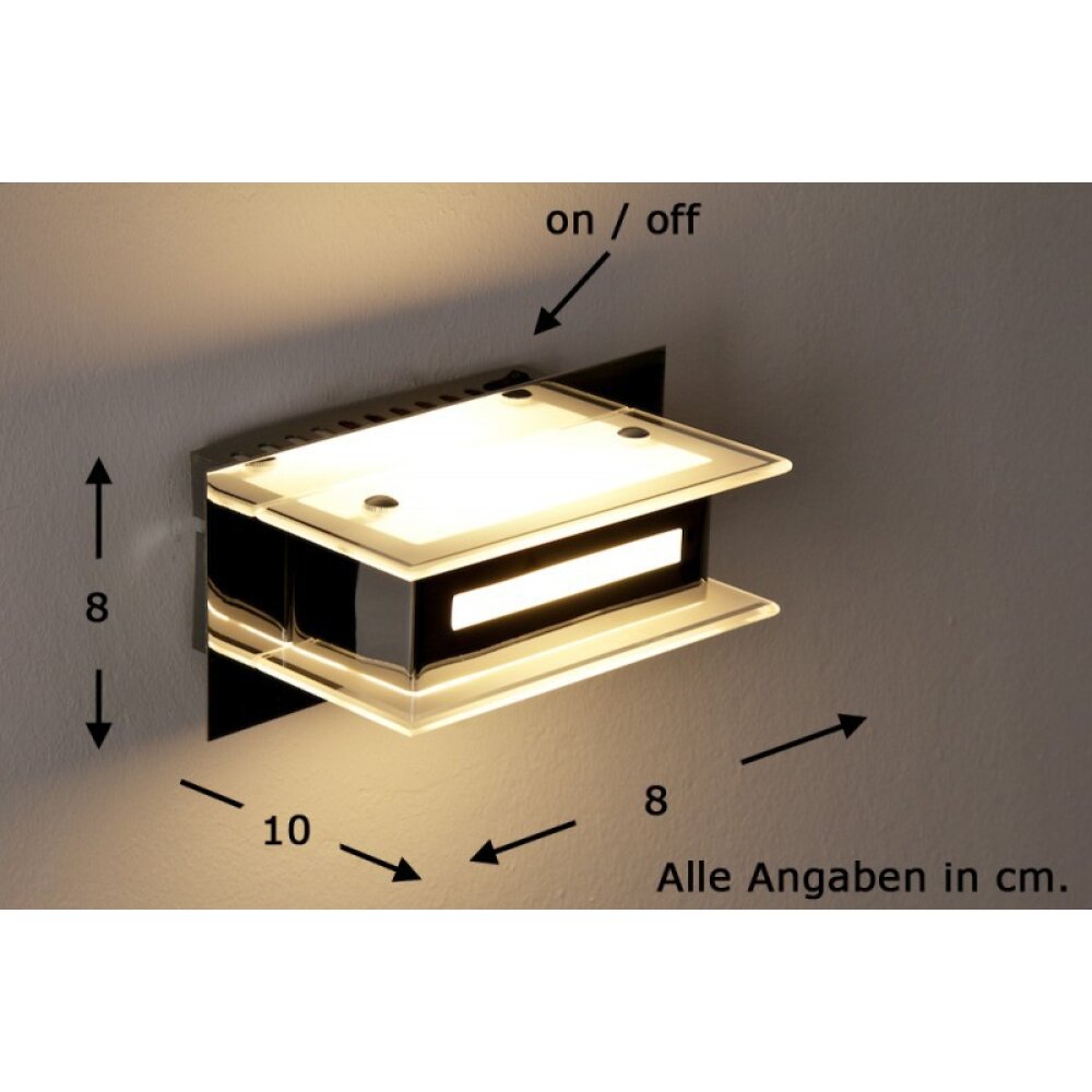 Trio 2220 Applique LED Cromo, 1-Luce main product photo