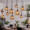 Koyoto Lampadario a sospensione - Vetro Ambrato, Chiaro, 8-Luci