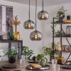 Apedo Lampadario a sospensione - Vetro Grigio fumo, 3-Luci