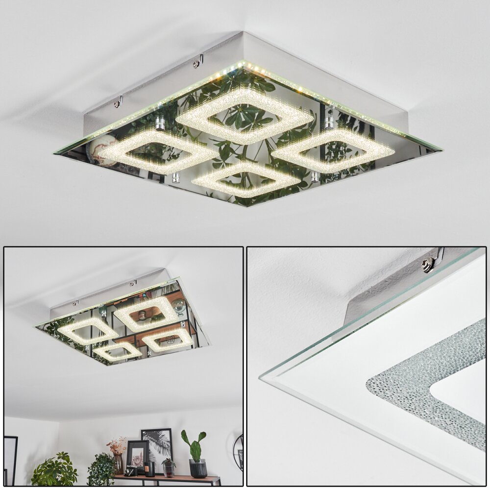 Kingsta Plafoniera LED Cromo, 1-Luce main product photo