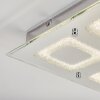 Kingsta Plafoniera LED Cromo, 1-Luce