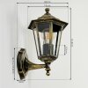 Loria Applique da esterno Oro, Nero, 1-Luce