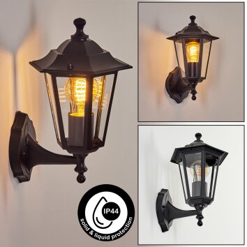 Loria Applique da esterno Nero, 1-Luce