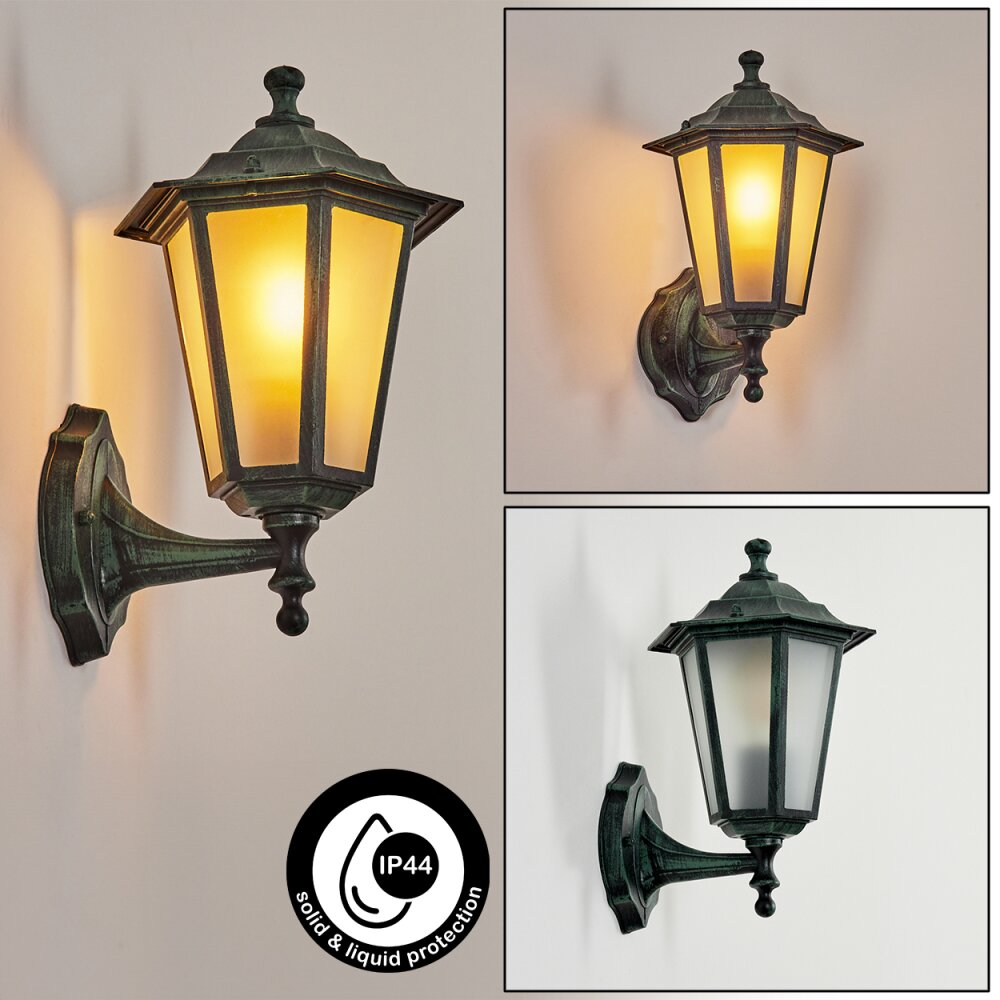 Loria Applique da esterno Verde, Nero, 1-Luce main product photo