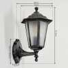 Loria Applique da esterno Nero, Argento, 1-Luce