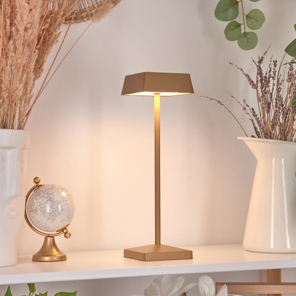 Algeraz Lampada da tavolo LED Ottone, 1-Luce