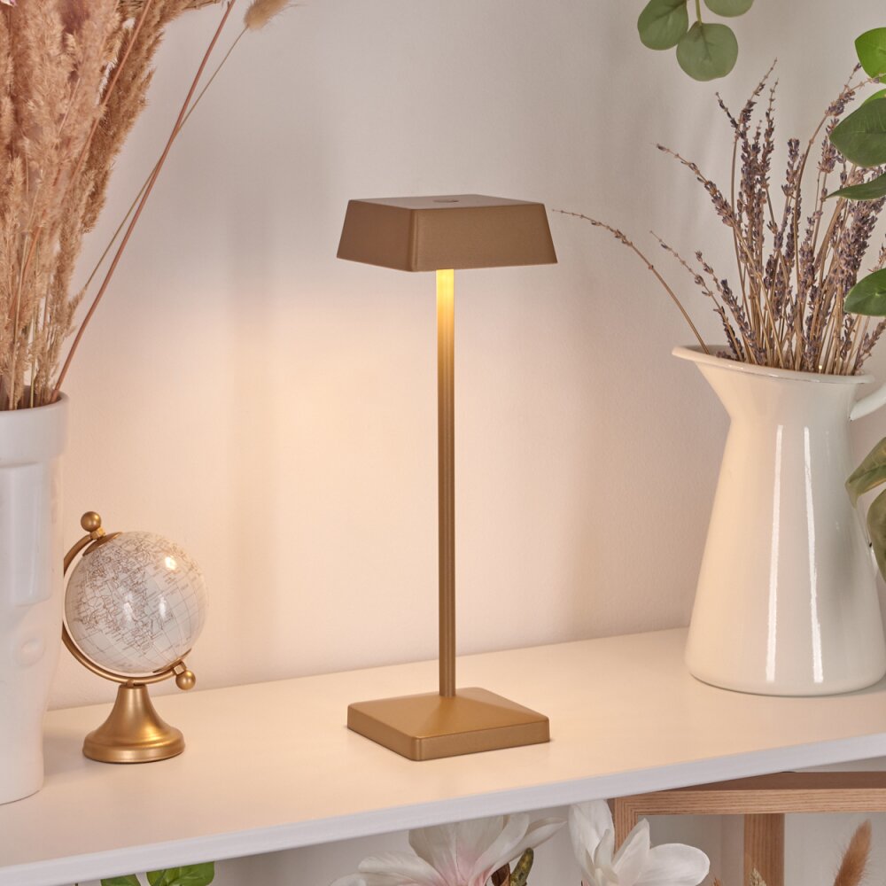 Algeraz Lampada da tavolo LED Ottone, 1-Luce