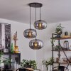 Apedo Lampadario a sospensione - Vetro Grigio fumo, 3-Luci
