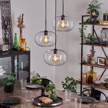 Apedo Lampadario a sospensione - Vetro Chiaro, 3-Luci Apedo Lampadario a sospensione - Vetro Chiaro, 3-Luci