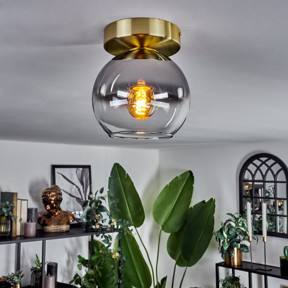Koyoto Plafoniera - Vetro Ottone, 1-Luce main product photo