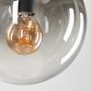 Gastor Lampadario a sospensione - Vetro Cromo, Chiaro, Grigio fumo, 4-Luci