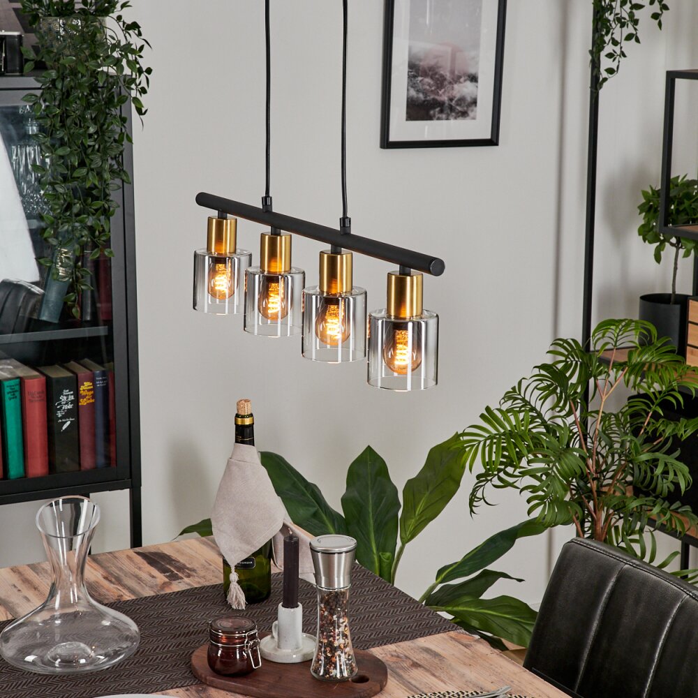 Leteque Lampada a Sospensione Nero, 4-Luci main product photo