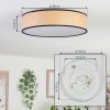 Parbiak Plafoniera LED Bianco, 1-Luce