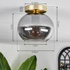 Apedo Plafoniera - Vetro Ottone, 1-Luce