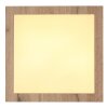 Globo XAVVI Plafoniera LED Aspetto del legno, Bianco, 1-Luce