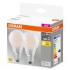 OSRAM CLASSIC A Set di 2 LED E27 6,5 Watt 2700 Kelvin 806 Lumen